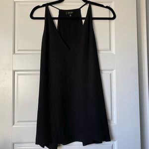 Aritzia Babaton Black Sleeveless V neck Racerback Blouse